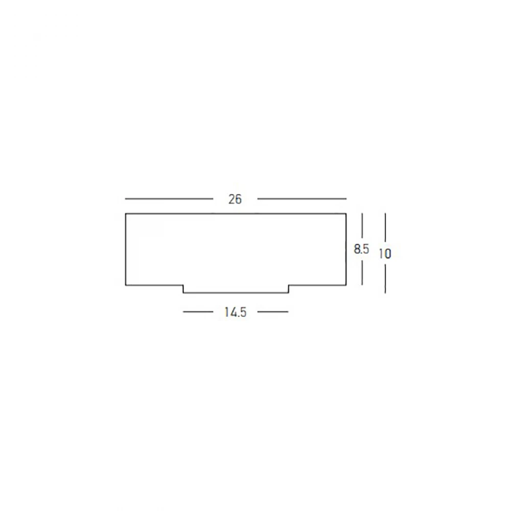 Pagalbinė dėžutė šviestuvo montavimui į betoninį fasadą, E333-4-BOX