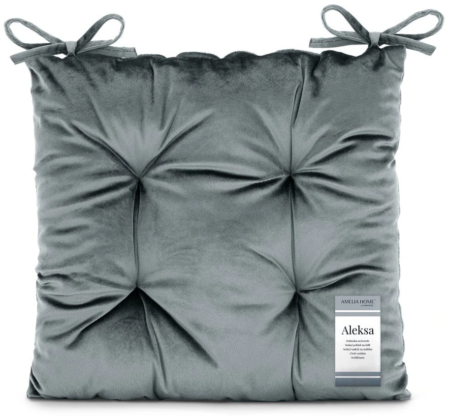 AmeliaHome Pagalvėlė 40×40 cm tamsiai pilka Aleksa