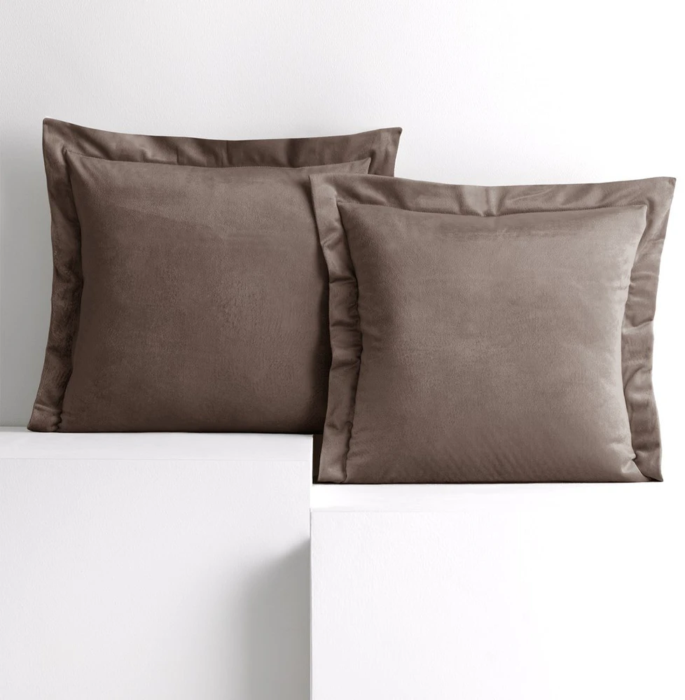 Pagalvėlės užvalkalas Velvet AmeliaHome 45 × 45 cm, tamsiai smėlio