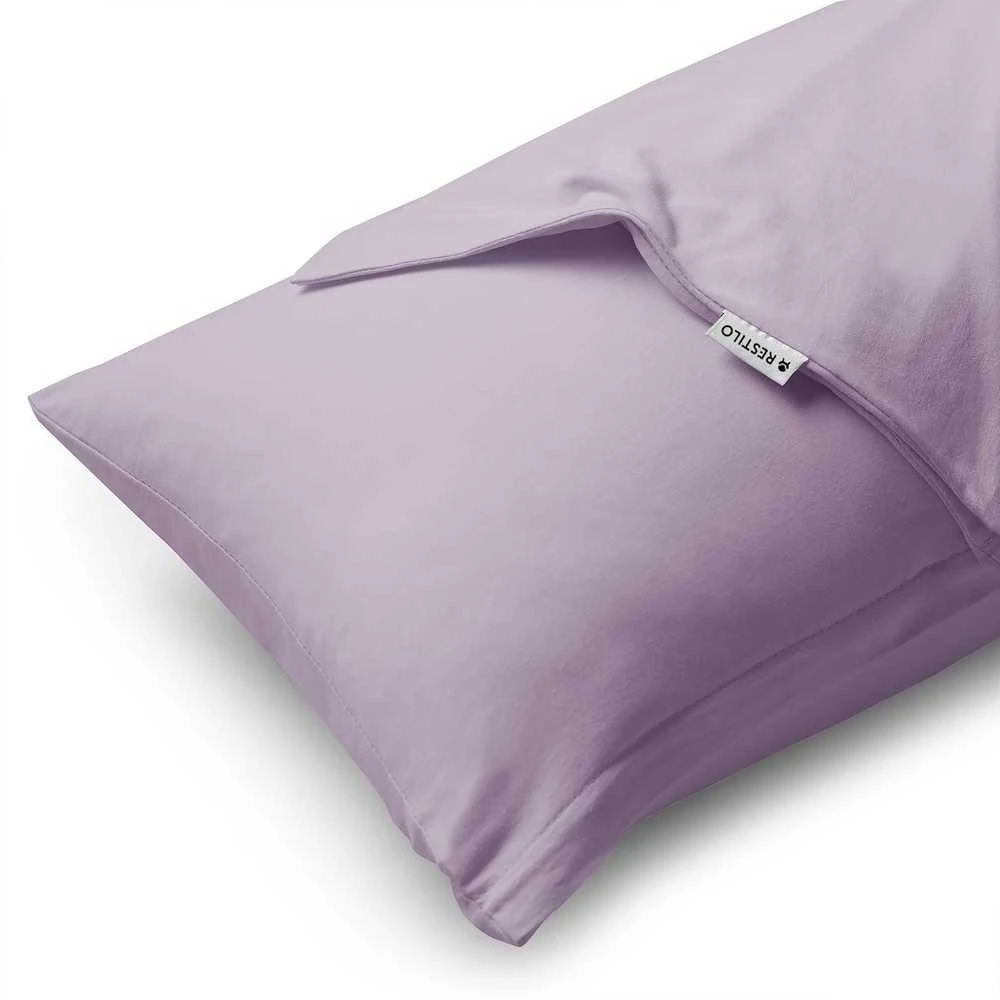 DecoKing Pagalvės užvalkalai 20 × 145 cm, violetinės spalvos, 2 vnt.