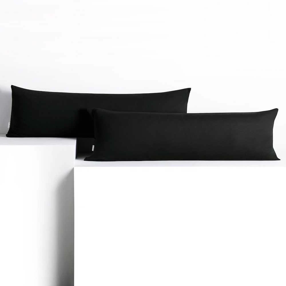 DecoKing Pagalvės užvalkalas 20 × 145 cm, juodos spalvos