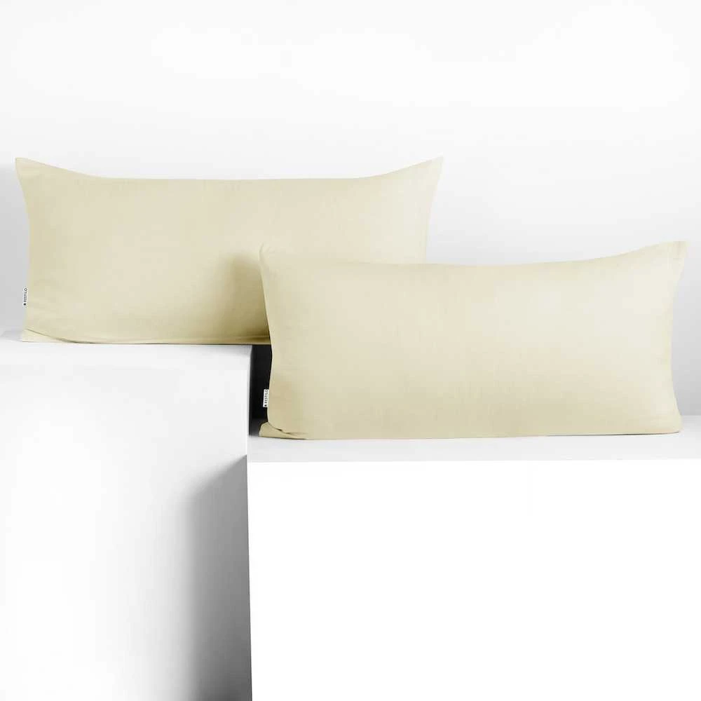 DecoKing Pagalvės užvalkalas 40 × 120 cm, smėlio spalvos
