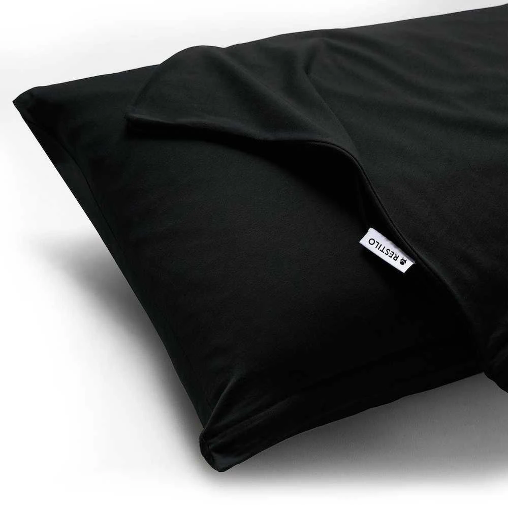 DecoKing Pagalvės užvalkalas 40 × 145 cm, juodos spalvos