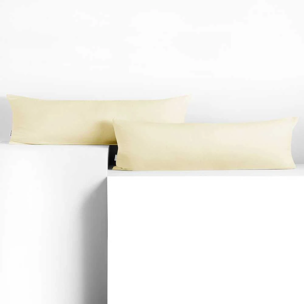 DecoKing Pagalvės užvalkalas 40 × 200 cm, kreminės spalvos