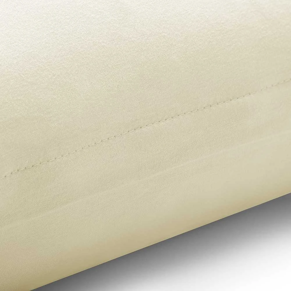 DecoKing Pagalvės užvalkalas 40 × 200 cm, smėlio spalvos