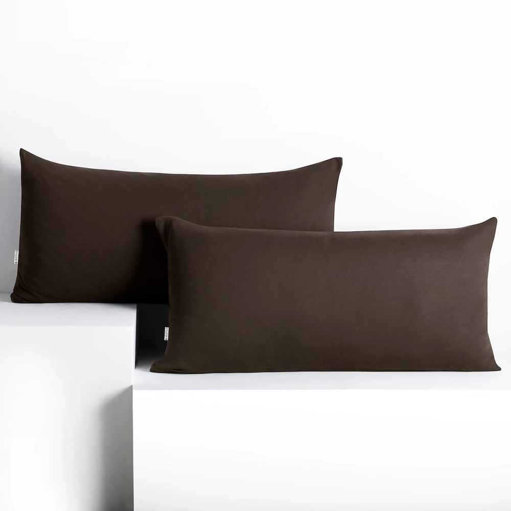 DecoKing Pagalvės užvalkalas 40 × 80 cm CHOCOLATE