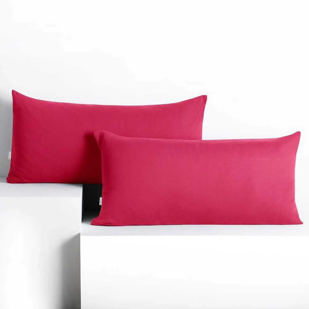 DecoKing Pagalvės užvalkalas 40×120 cm avietinės spalvos
