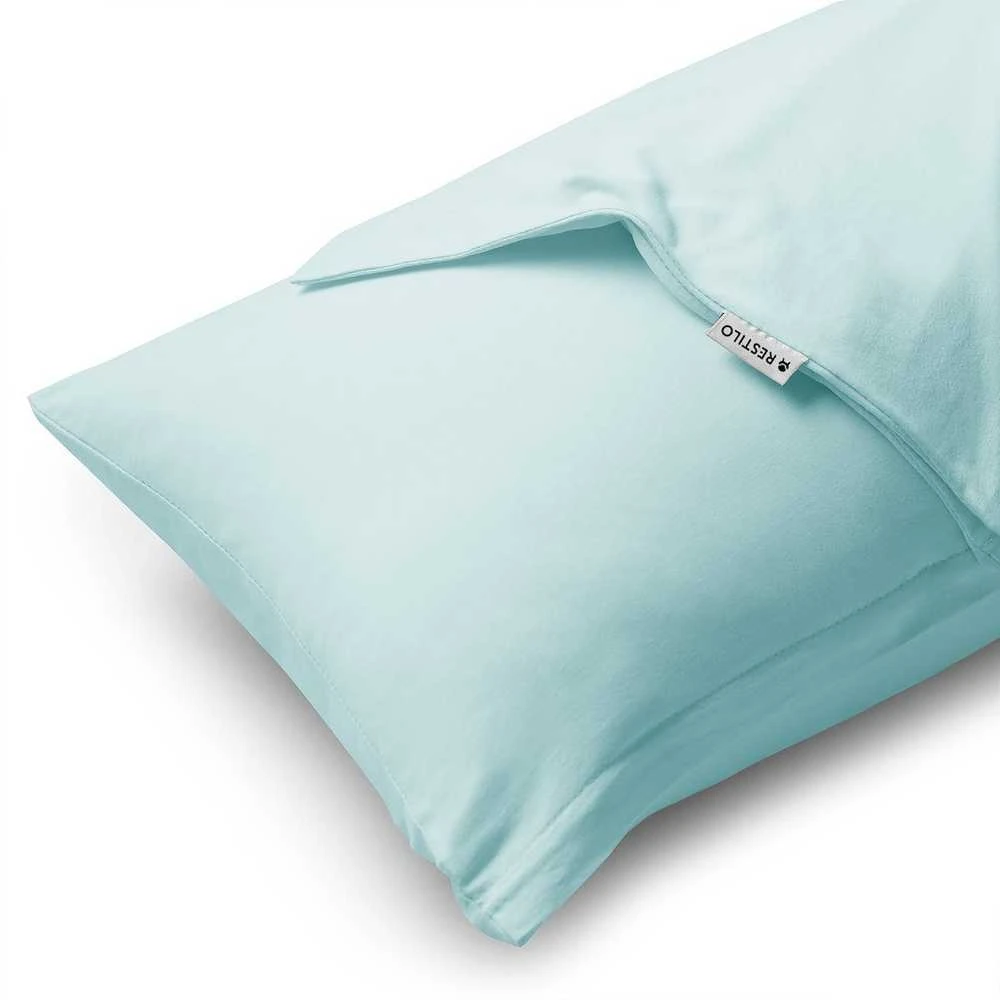 DecoKing Pagalvės užvalkalas 40×145 cm, 2 vnt. FROZENBLUE