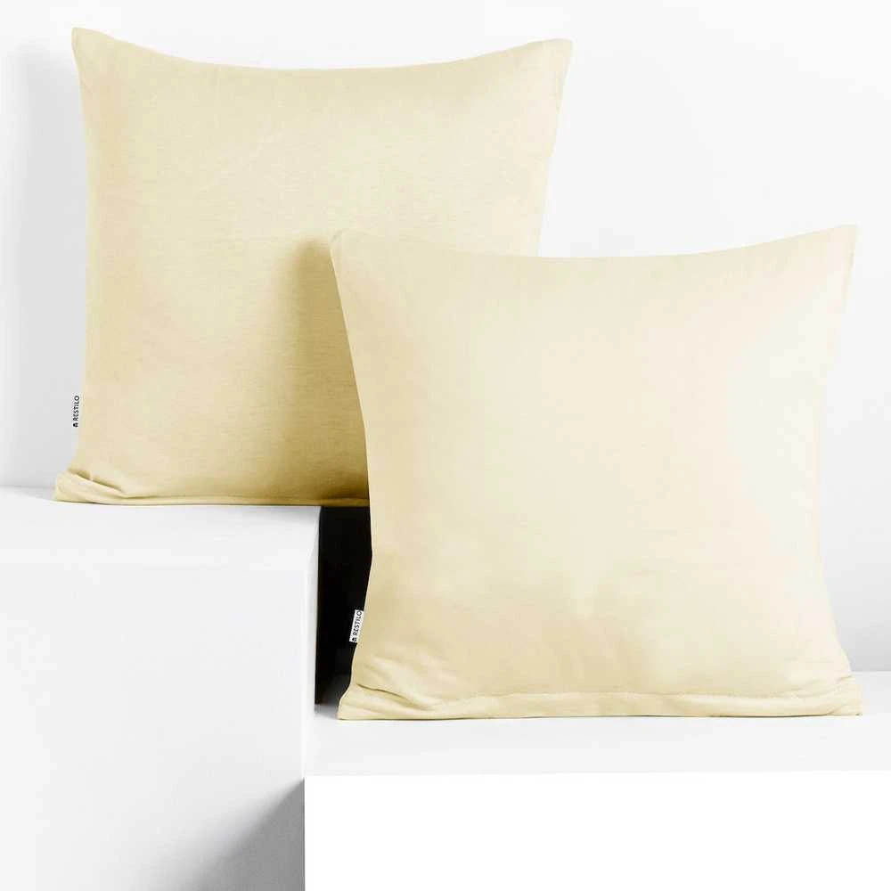 DecoKing Pagalvės užvalkalas 40×40 cm kreminės spalvos 2 vnt