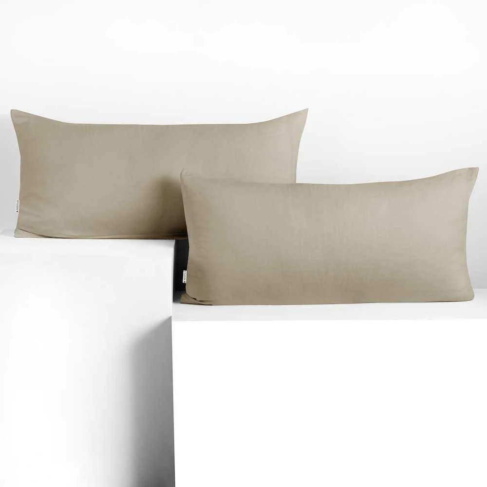 Pagalvės užvalkalas 40x120 cm smėlio spalvos