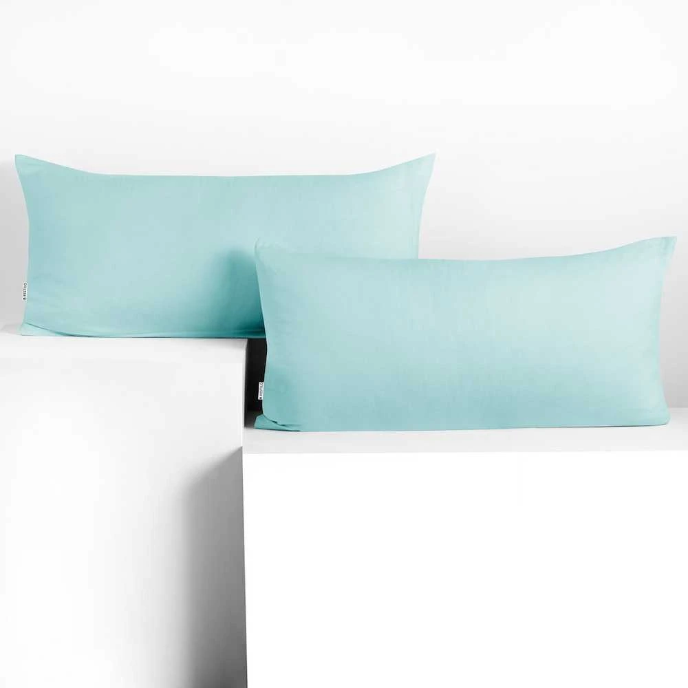 DecoKing Pagalvės užvalkalas 40x120 mėlynas FROZENBLUE