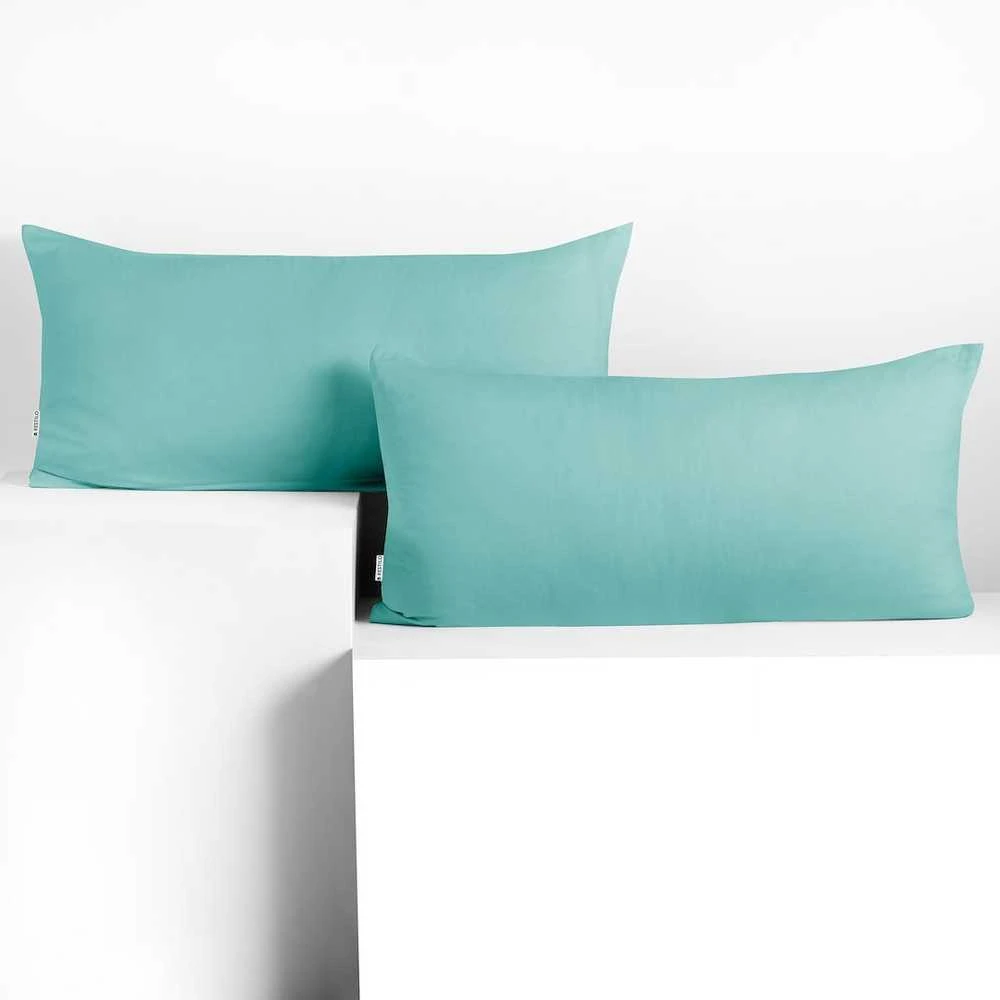 DecoKing Pagalvės užvalkalas 40x120 šviesiai turkio spalvos