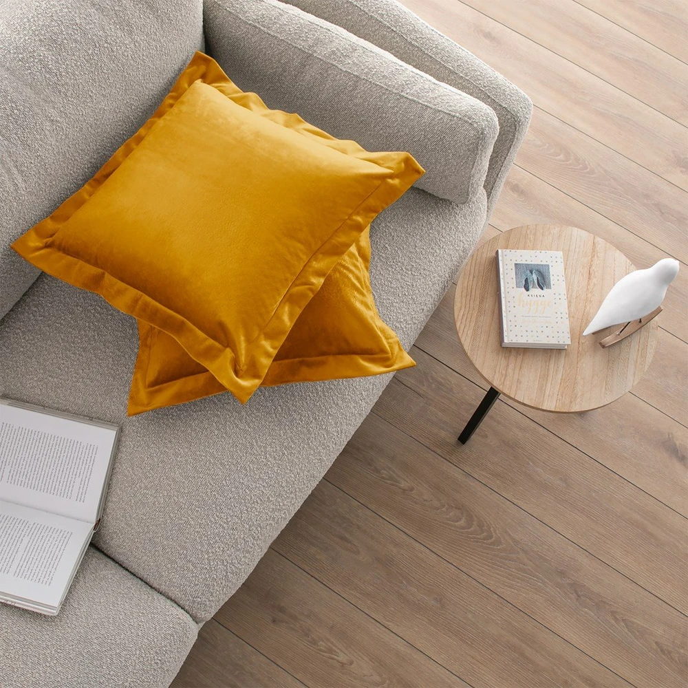 AmeliaHome Pagalvės užvalkalas 45×45 aksomas garstyčių spalvos AH