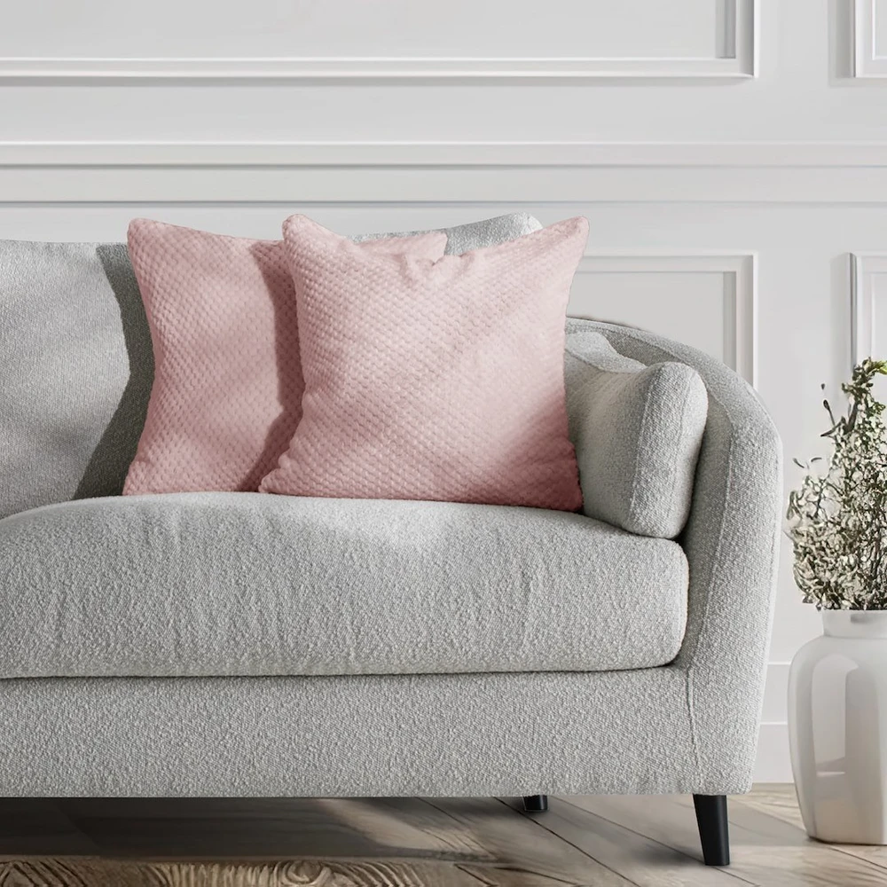 DecoKing Pagalvės užvalkalas 45×45 cm pudrinė rožinė HENRY