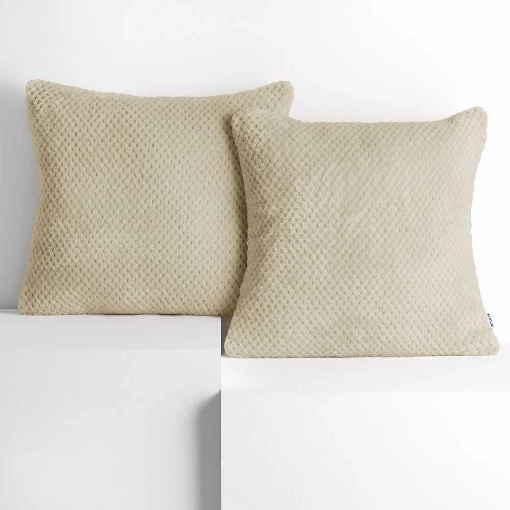 DecoKing Pagalvės užvalkalas 45×45 cm smėlio spalvos HENRY