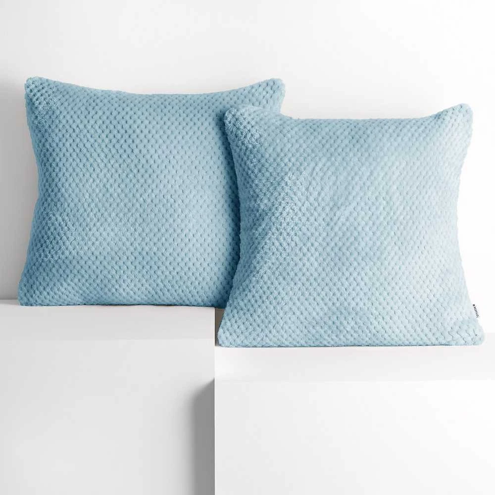 DecoKing Pagalvės užvalkalas 45×45 cm šviesiai mėlynas HENRY