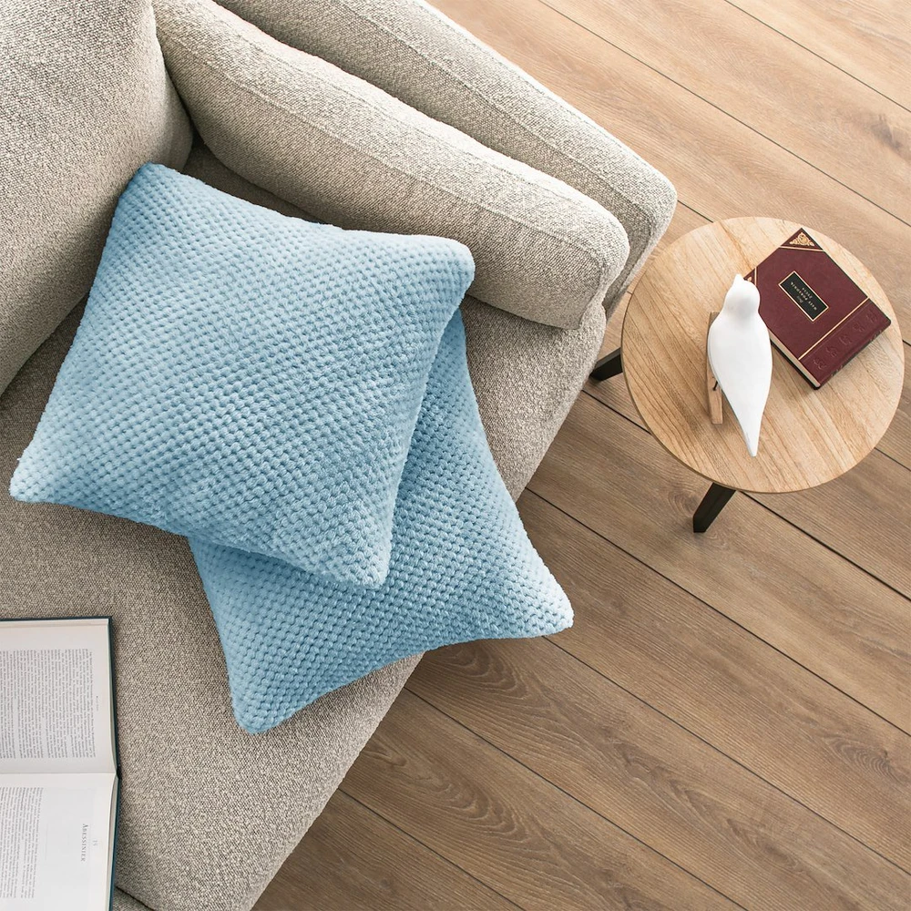 DecoKing Pagalvės užvalkalas 45×45 cm šviesiai mėlynas HENRY
