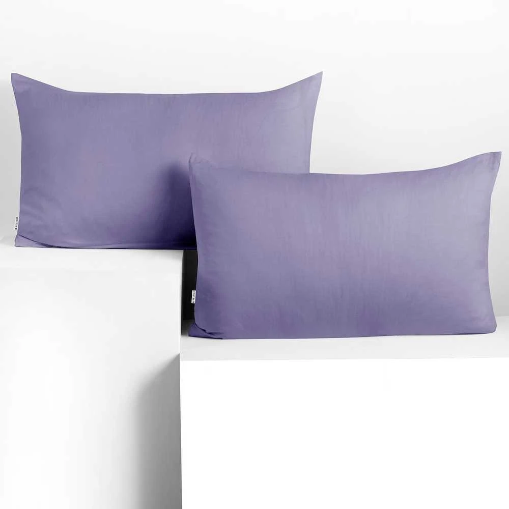 DecoKing Pagalvės užvalkalas 50×60, 2 vnt violetinės spalvos