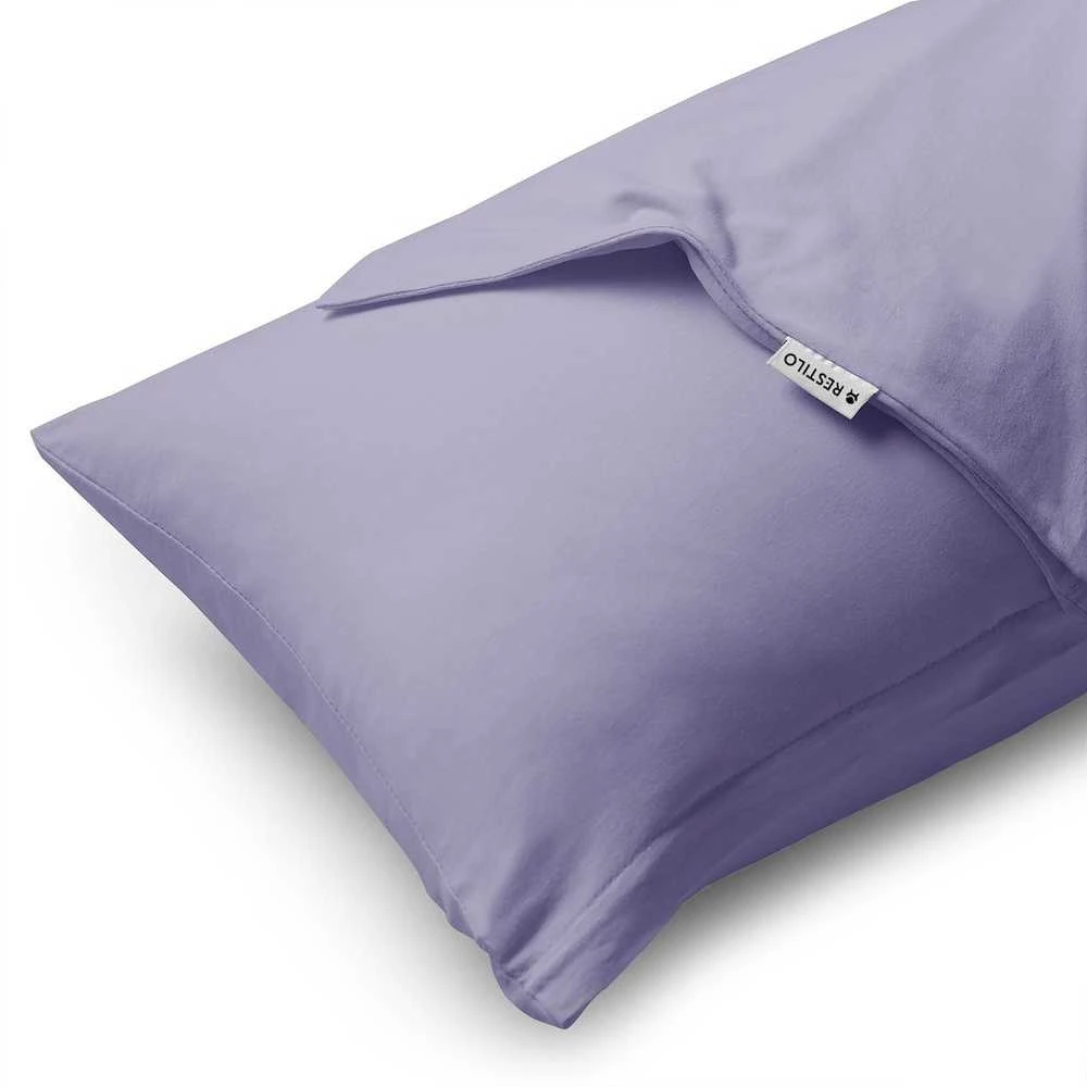 DecoKing Pagalvės užvalkalas 50×60, 2 vnt violetinės spalvos