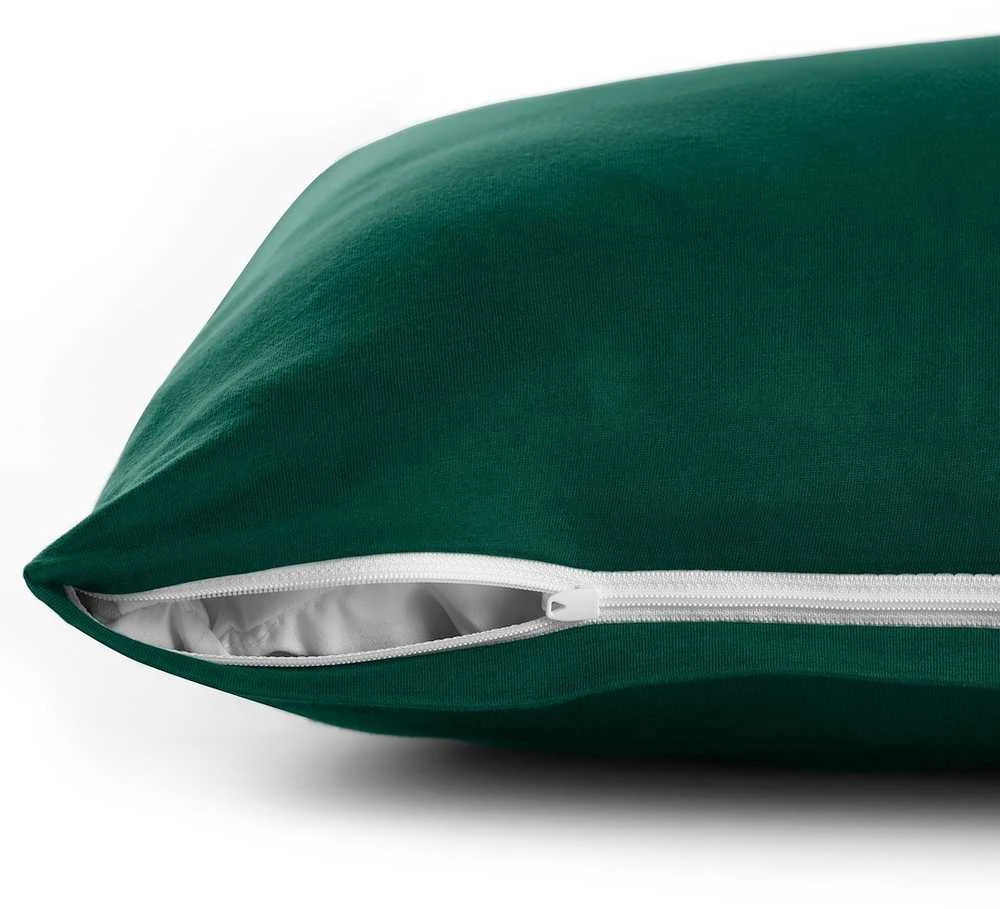 DecoKing Pagalvės užvalkalas 80 × 80 cm BOTTLEGREEN