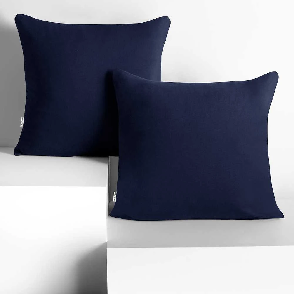 DecoKing Pagalvės užvalkalas 80×80 tamsiai mėlynas 2 vnt