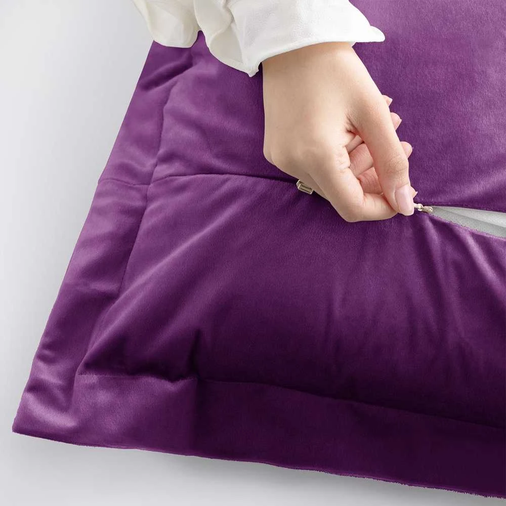 Plum Pagalvės užvalkalas aksomas bordo 50×70 AH