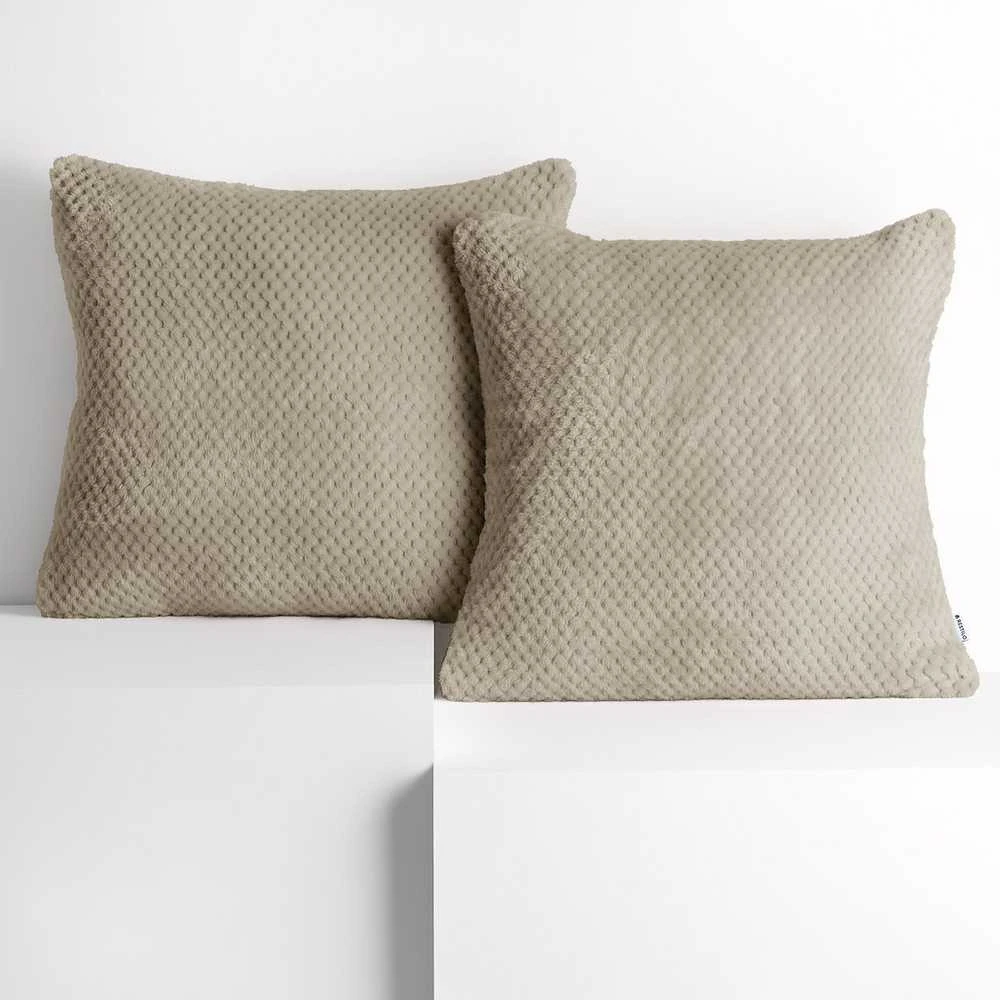 DecoKing Pagalvės užvalkalas komplektas 2 vnt. 45×45 cm HENRY CAPPUCCINO