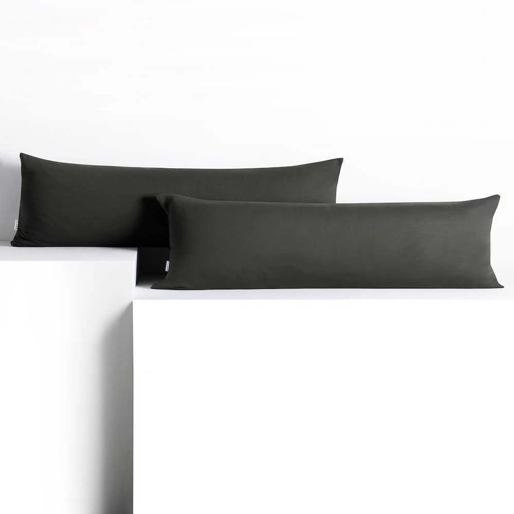 DecoKing Pagalvės užvalkalas tamsiai pilkos spalvos 20×145 cm
