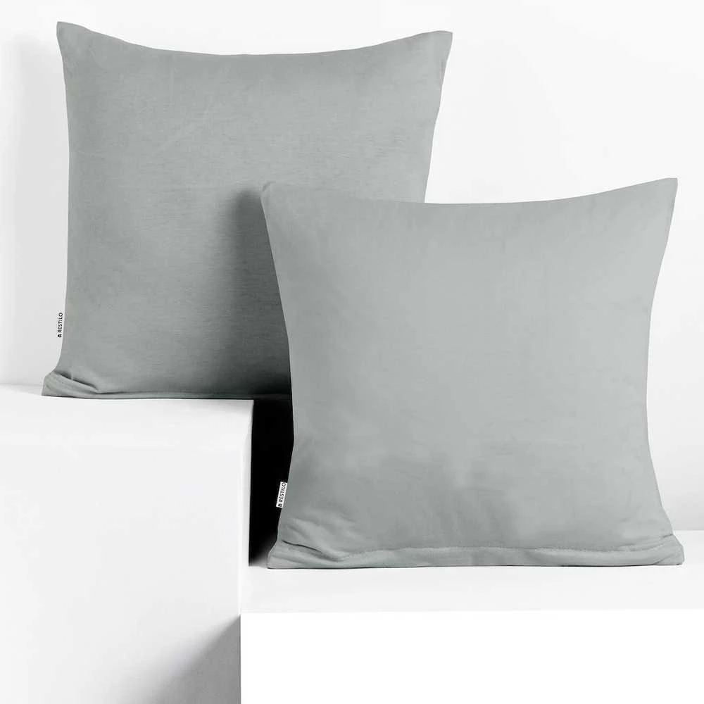 DecoKing Pagalvių užvalkalai 80 × 80 cm, 2 vnt. STEEL