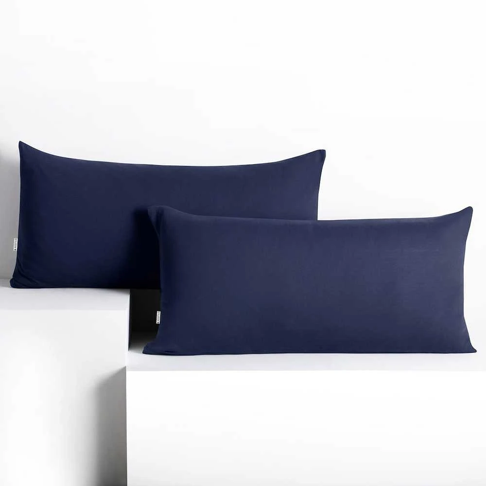 DecoKing Pagalvių užvalkalų komplektas 40×80 cm, tamsiai mėlynas