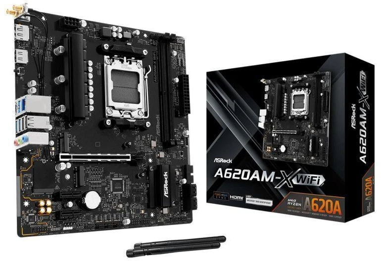 Ausinės Pagrindinė plokštė ASROCK A620AM-X WIFI
