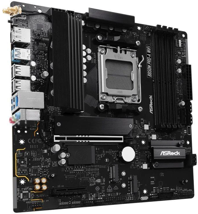 Ausinės Pagrindinė plokštė ASRock B850M Pro-A WiFi