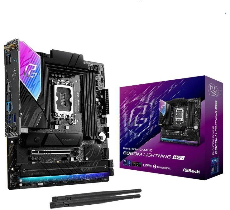 Pagrindinė plokštė – ASRock B860M Lightning WiFi