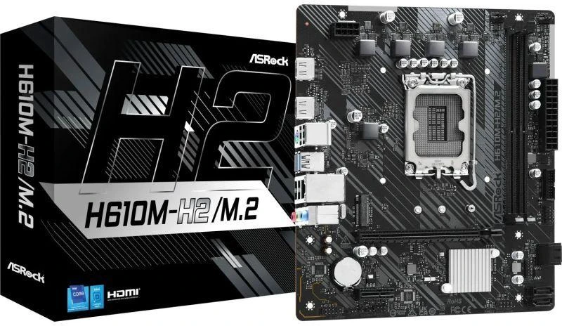 Pagrindinė plokštė Asrock H610M-H2/M.2