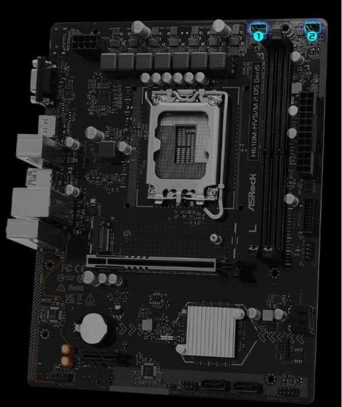Asrock H610M-HVS/M.2 D5 GEN5 pagrindinė plokštė