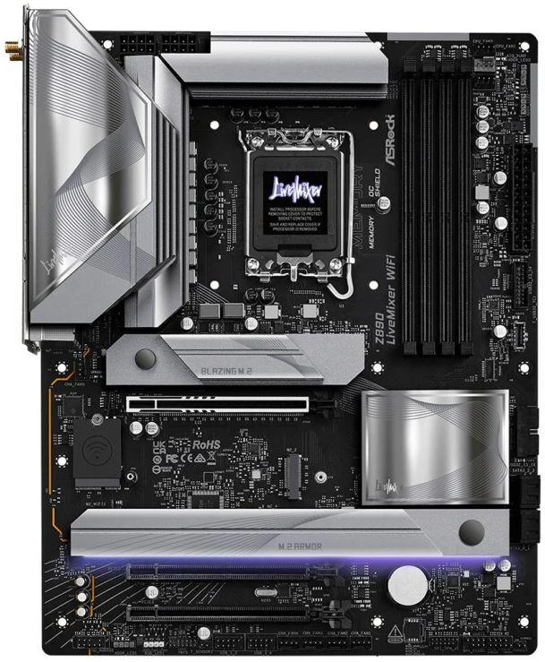 Motininė Plokštė - ASRock Z890 LiveMixer WiFi ATX Intel LGA 1851