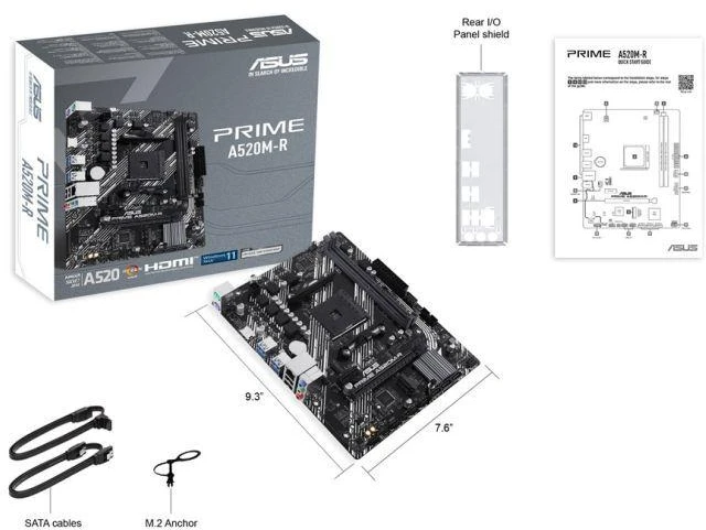 Pagrindinė plokštė ASUS PRIME A520M-R