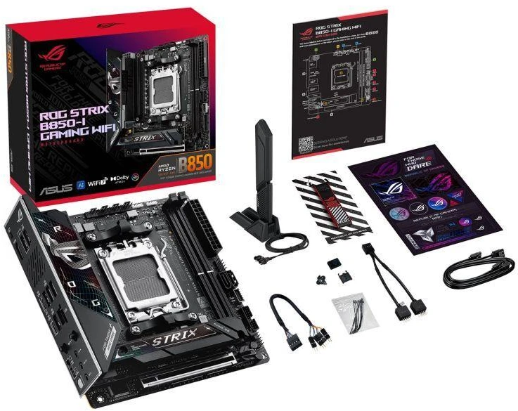 Ausinės Pagrindinė plokštė ASUS ROG STRIX B850-I GAMING WIFI