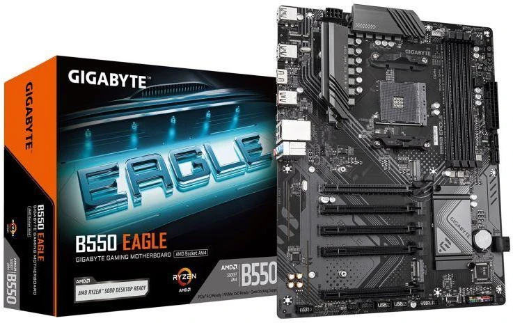 Pagrindinė plokštė GIGABYTE B550 EAGLE AM4 MB 4xDDR4 4xSATA 2xM.2