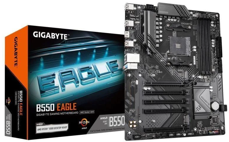 Pagrindinė plokštė GIGABYTE B550 EAGLE AM4 MB 4xDDR4 4xSATA 2xM.2