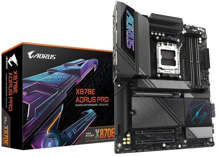 Pagrindinė plokštė GIGABYTE X870E AORUS PRO AM5 ATX MB