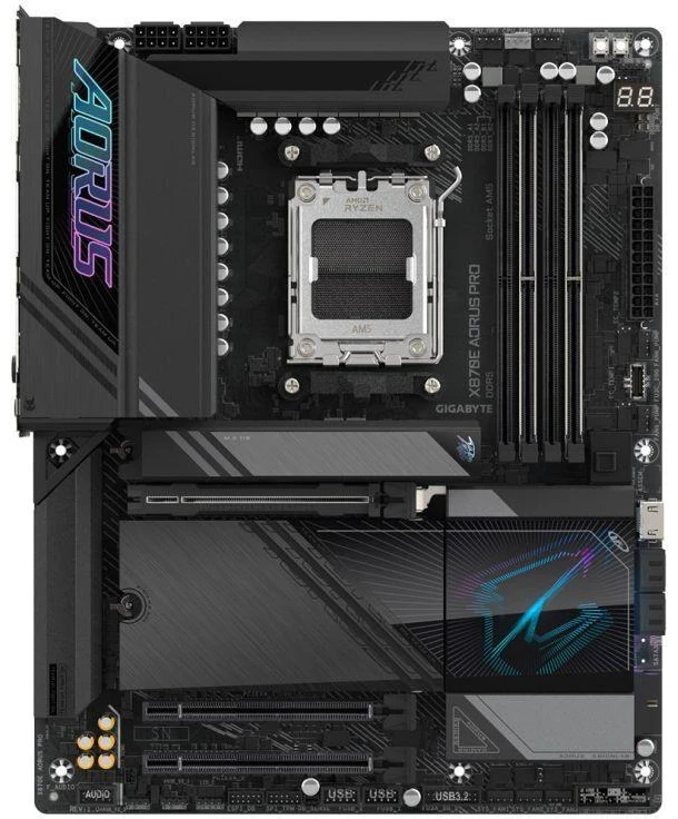 Pagrindinė plokštė GIGABYTE X870E AORUS PRO AM5 ATX MB