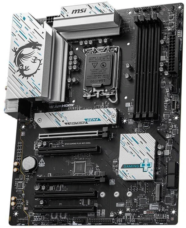 MSI B760 GAMING PLUS WIFI DDR4 | Procesorių šeima Intel | Procesoriaus lizdas LGA1700 | DDR4 | Palaikomos standžiojo disko sąsajos SATA, M.2 | SATA jungčių skaičius 4
