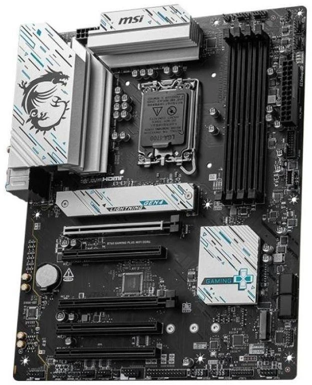 MSI B760 GAMING PLUS WIFI DDR4 | Procesorių šeima Intel | Procesoriaus lizdas LGA1700 | DDR4 | Palaikomos standžiojo disko sąsajos SATA, M.2 | SATA jungčių skaičius 4