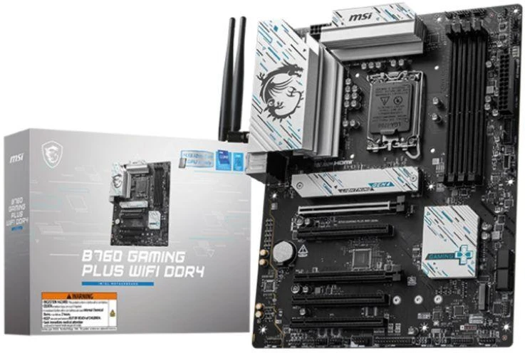 MSI B760 GAMING PLUS WIFI DDR4 | Procesorių šeima Intel | Procesoriaus lizdas LGA1700 | DDR4 | Palaikomos standžiojo disko sąsajos SATA, M.2 | SATA jungčių skaičius 4