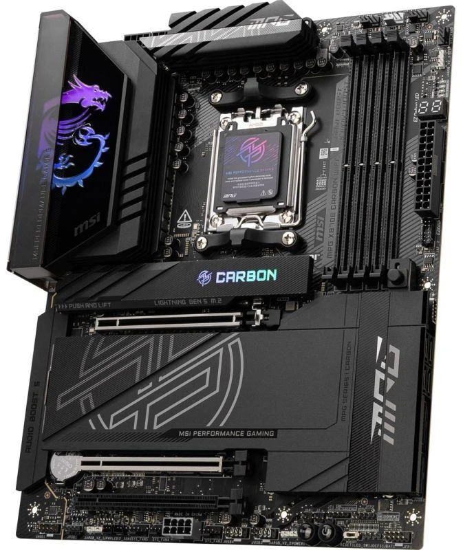 Pagrindinė plokštė MSI procesorių šeima AMD | Procesoriaus lizdas AM5 | DDR5 UDIMM | Palaikomos standžiojo disko sąsajos SATA, M.2 | SATA jungčių skaičius 4