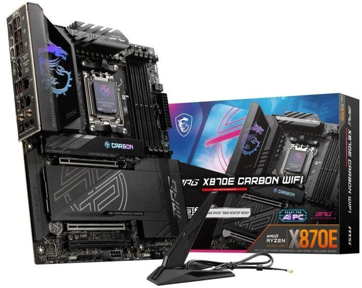 Pagrindinė plokštė MSI procesorių šeima AMD | Procesoriaus lizdas AM5 | DDR5 UDIMM | Palaikomos standžiojo disko sąsajos SATA, M.2 | SATA jungčių skaičius 4