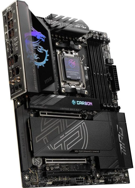 Pagrindinė plokštė MSI procesorių šeima AMD | Procesoriaus lizdas AM5 | DDR5 UDIMM | Palaikomos standžiojo disko sąsajos SATA, M.2 | SATA jungčių skaičius 4