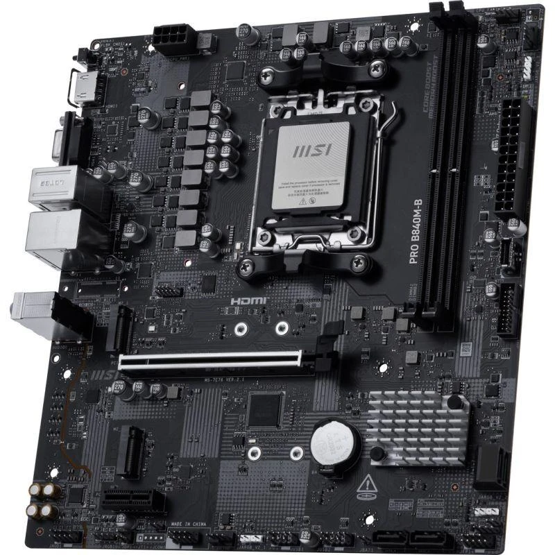 Ausinės Pagrindinė plokštė MSI PRO B840M-B