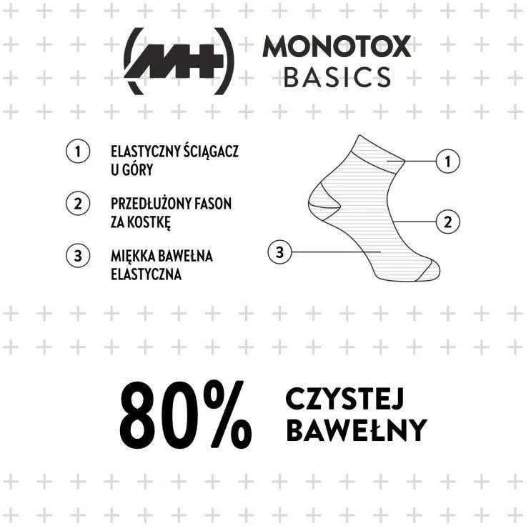 Pagrindinės auliukinės kojinės, juodos, 3 poros (MX20005) Monotox